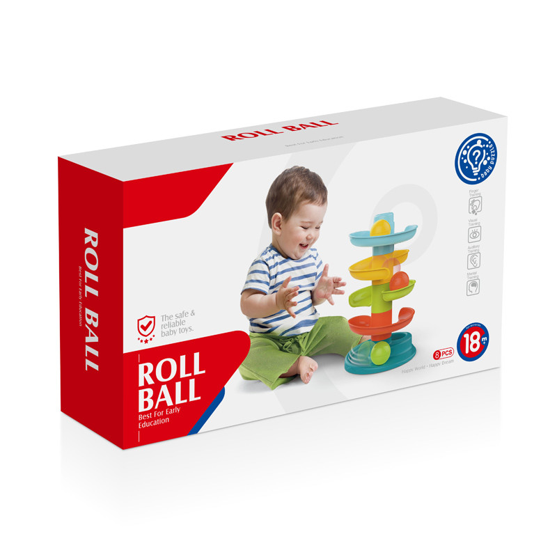 Kids Rotating Tower Ball Drop Toy – Educational Rolling Ball Track for Toddlers